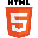 The logo of HTML